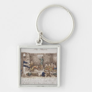 The Prison, 1858 (coloured engraving) Key Ring