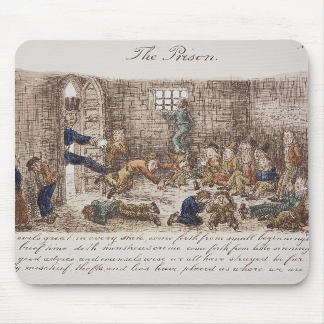 The Prison, 1858 (coloured engraving) Mouse Pad (Front)