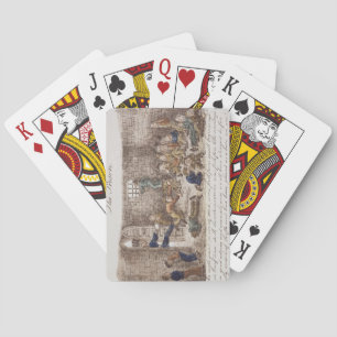 The Prison, 1858 (coloured engraving) Playing Cards