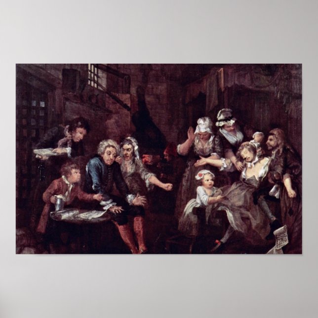 The Prison " By Hogarth William (Best Quality) Poster (Front)