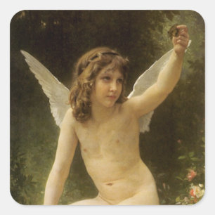 The Prisoner (Le Captif) by Bouguereau Square Sticker