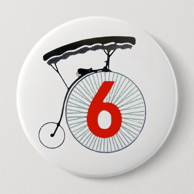 The Prisoner Number 6 10 Cm Round Badge (Front)