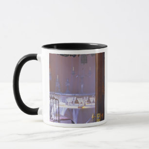 The private dining room with the black crystal mug