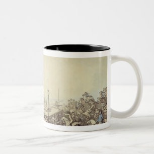 The Prize Fight, 1787 (pen, ink and w/c over graph Two-Tone Coffee Mug