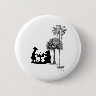 The problem with bears. 6 cm round badge