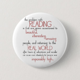 The Problem With Reading 6 Cm Round Badge