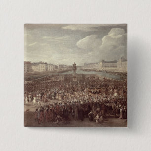 The Procession of Louis XIV (1638-1715) across the 15 Cm Square Badge