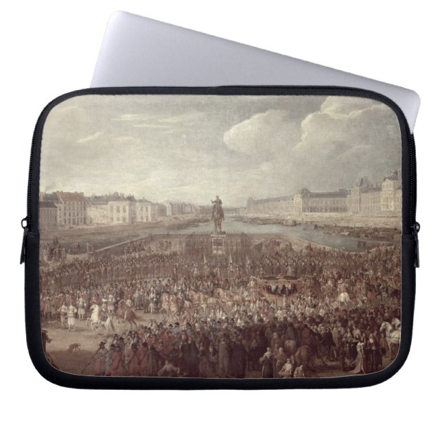 The Procession of Louis XIV (1638-1715) across the Laptop Sleeve (Front)