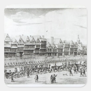 The Procession of Marie de Medici along Square Sticker
