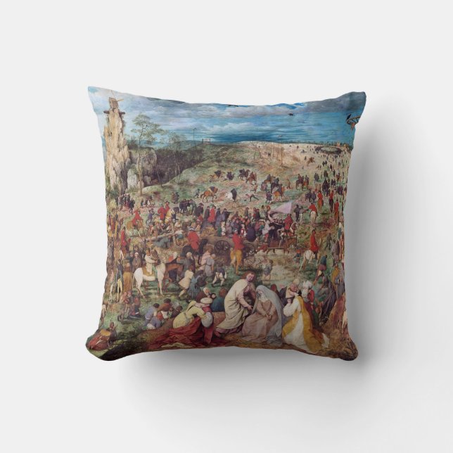 The Procession to Calvary, Pieter Bruegel Cushion (Front)