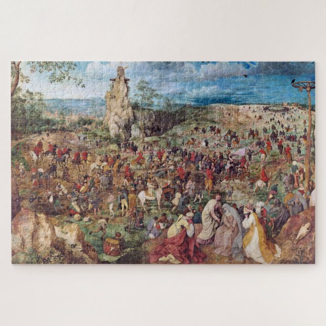 The Procession to Calvary, Pieter Bruegel Jigsaw Puzzle (Horizontal)
