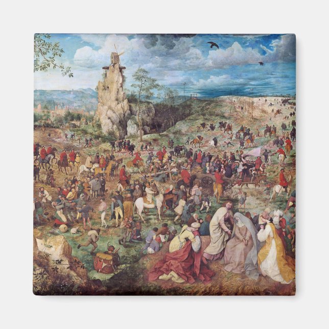 The Procession to Calvary, Pieter Bruegel Magnet (Front)