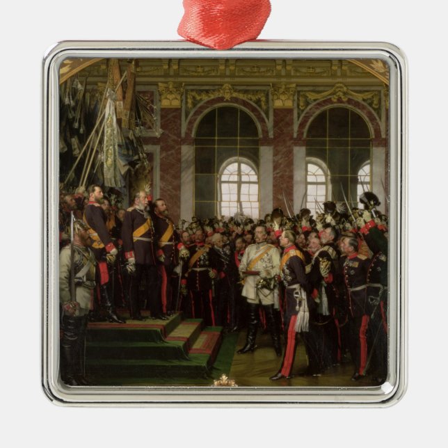 The Proclamation of Wilhelm Metal Tree Decoration (Front)