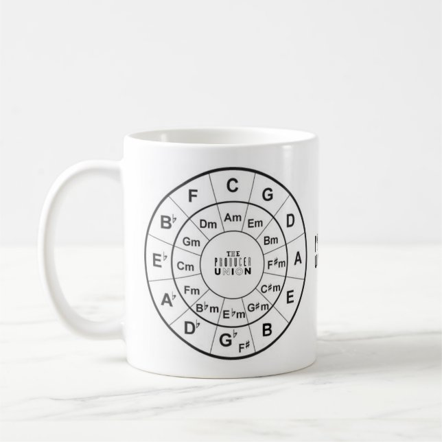 The Producer Union "Circle of Fifths" Mug (Left)