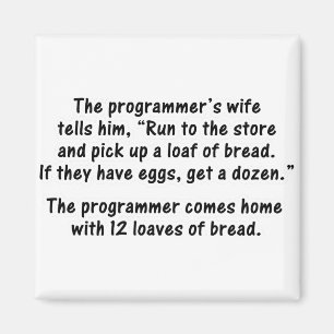 The Programmer and His Wife - Second in a series Magnet