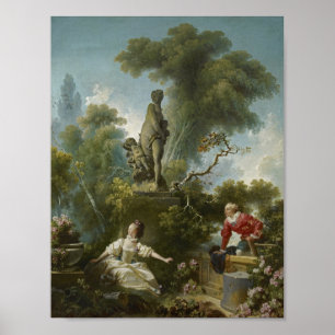 The Progress of Love: The Meeting – Fragonard Poster
