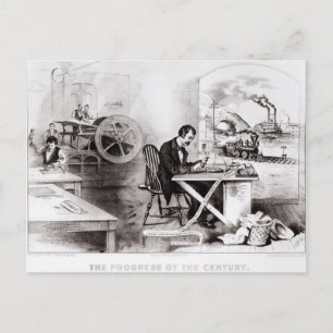 The Progress of the Century Postcard