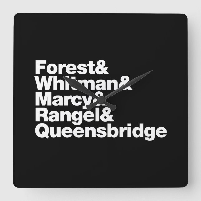 The Projects Square Wall Clock (Front)