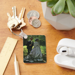 The Promenaders, aka The Strollers by Claude Monet Key Ring