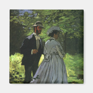 The Promenaders, aka The Strollers by Claude Monet Magnet