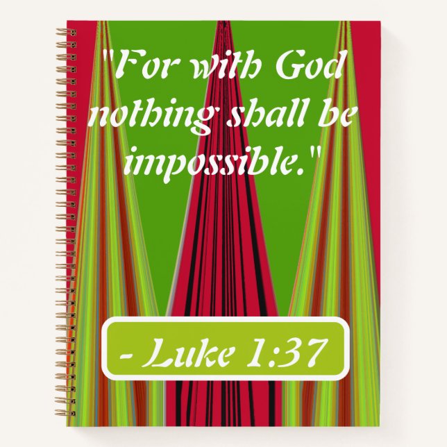 The Promise of Possibility: Luke 1:37 Revealed Notebook (Front)