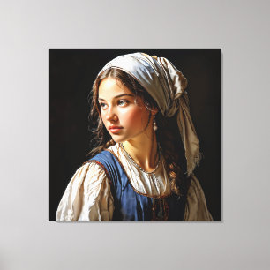 “The Promise of Tomorrow” “Anna” A Dutch Girl Canvas Print