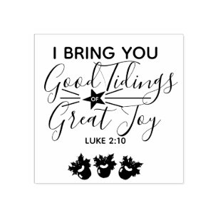 The Promises of Christmas Scripture   Christians Rubber Stamp