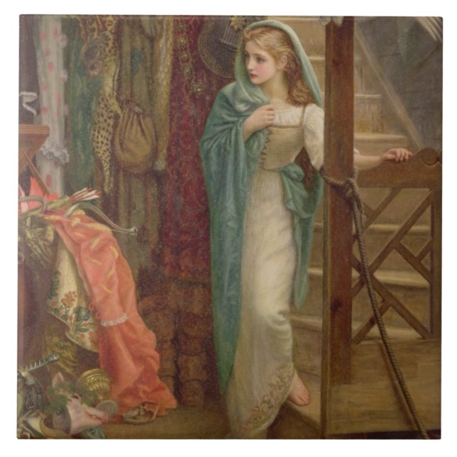 The Property Room, 1879 (oil on canvas) Ceramic Tile (Front)