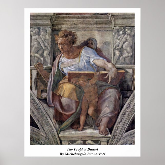 The Prophet Daniel By Michelangelo Buonarroti Poster (Front)