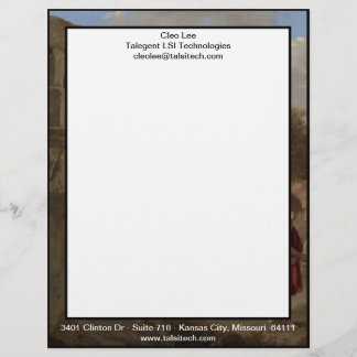 The Prophet Elijah and the Widow of Zarephath Customised Letterhead