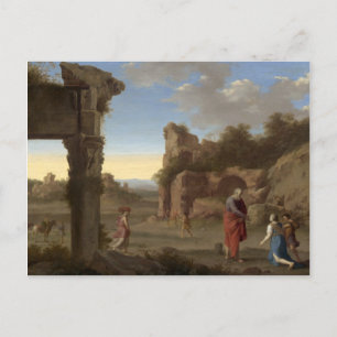 The Prophet Elijah and the Widow of Zarephath Postcard