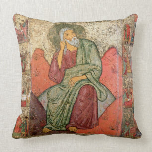 The Prophet Elijah, Pskov School (panel) Cushion