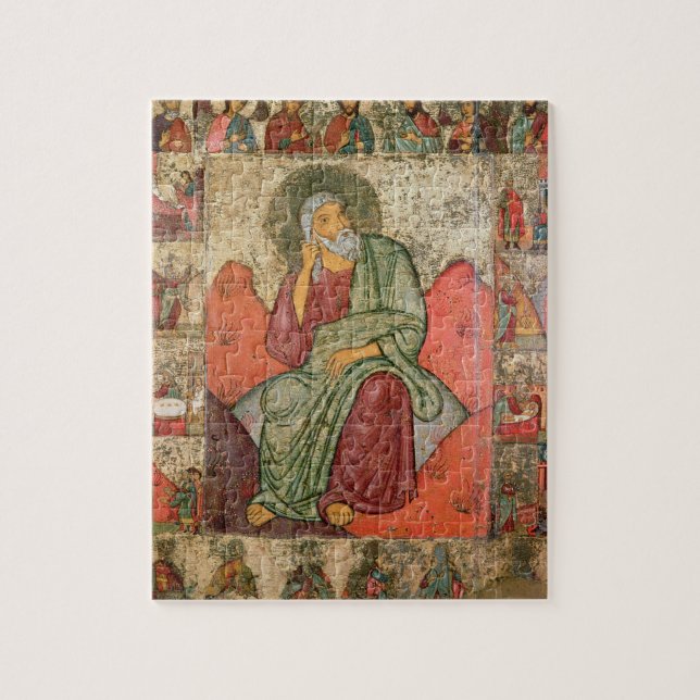 The Prophet Elijah, Pskov School (panel) Jigsaw Puzzle (Vertical)