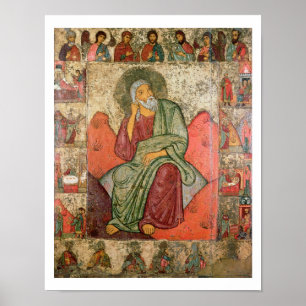The Prophet Elijah, Pskov School (panel) Poster