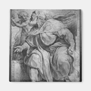 The Prophet Ezekiel, after Michangelo Buonarroti Magnet