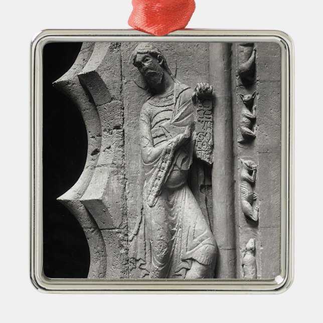 The prophet Isaiah unrolling a phylactery Metal Ornament (Front)