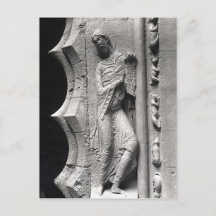 The prophet Isaiah unrolling a phylactery Postcard