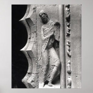 The prophet Isaiah unrolling a phylactery Poster