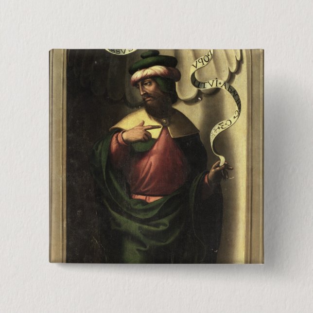 The Prophet Jeremiah 15 Cm Square Badge (Front)