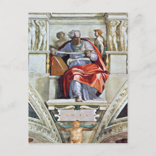 The prophet Joel by Michelangelo Unterberger Postcard