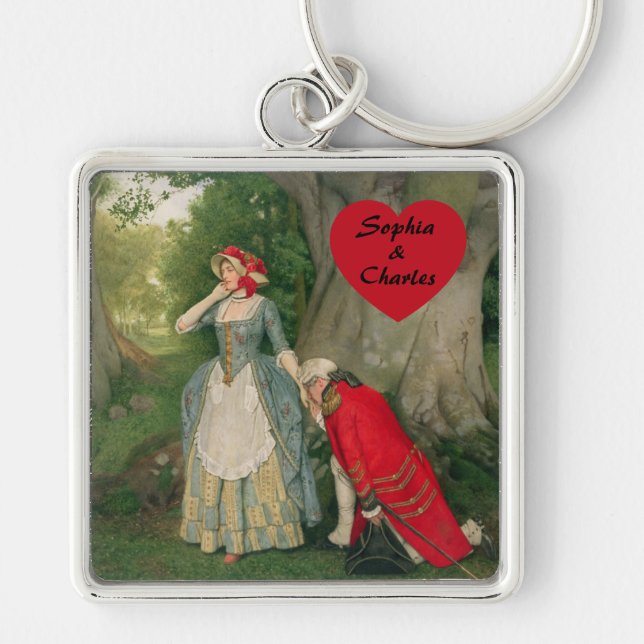 The Proposal by Sir James Dromgole Linton Key Ring (Front)