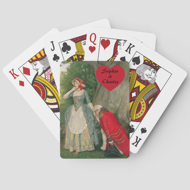 The Proposal by Sir James Dromgole Linton Playing Cards (Back)