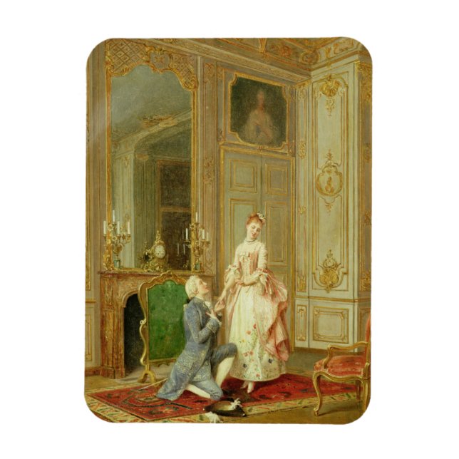 The Proposal (oil on panel) Magnet (Vertical)