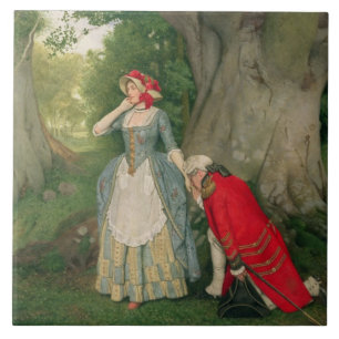 The Proposal (w/c on paper) Ceramic Tile
