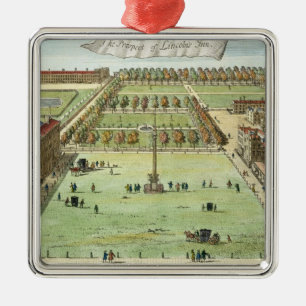 The Prospect of Lincoln's Inn, for 'Stow's Survey Metal Ornament