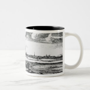 The Prospect of the Town of Glasgow Two-Tone Coffee Mug