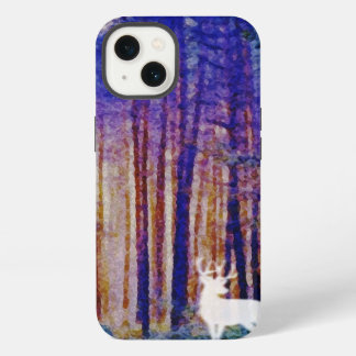The Protector - White Stag in a Mystical Forest iPhone Case