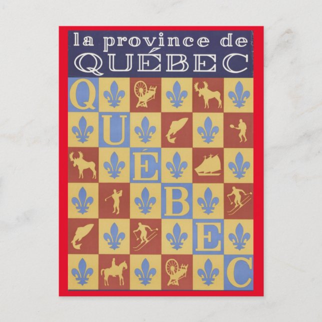 The Province of Quebec Postcard (Front)