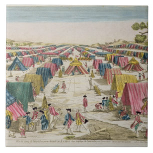 The Prussian Army Camp, Drawn from Life on the Fie Tile
