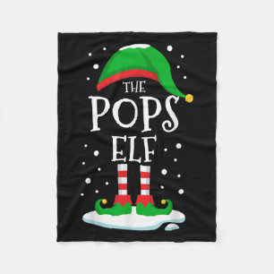The Ps Elf Christmas Family Matching Xmas Grandpa  Fleece Blanket